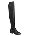 French Connection Perfect Womens Vegan Leather Zipper Over-the-knee Boots In Black
