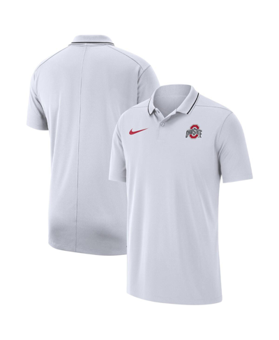 Nike Men's  White Ohio State Buckeyes 2023 Coaches Performance Polo Shirt