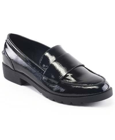 Kenneth Cole Reaction Women's Fern Slip-on Loafer In Black Patent