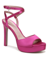 Naturalizer Pnina Tornai For  Ai Ankle Strap Platform Sandal In Pink Satin