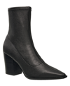 FRENCH CONNECTION WOMEN'S LORENZO LEATHER BLOCK HEEL BOOTS