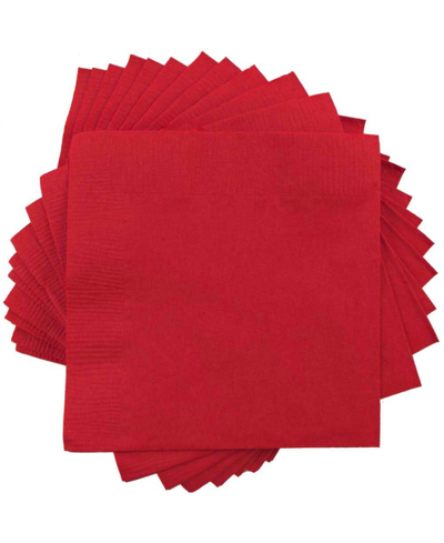Jam Paper Medium Lunch Napkins In Red