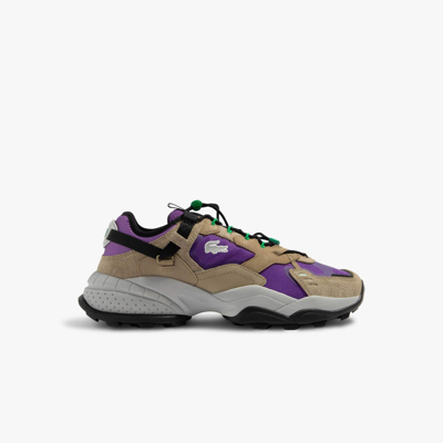 Lacoste Men's Outdoor L-guard Breaker Sneakers In Tearproof Fabric - 8 In Purple