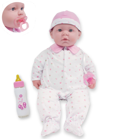 Jc Toys La Baby Caucasian 20" Soft Body Baby Doll Pink Outfit