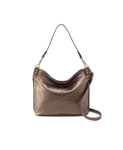 Hobo Pier Convertible Shoulder Bag In Pewter