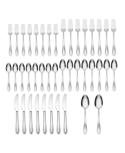 Oneida Madelynn 42 Piece Everyday Flatware Set In Metallic And No Color