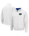 Colosseum Men's White Florida Gators Tortugas Logo Quarter-zip Pullover Jacket In White