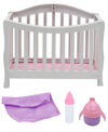 MAGIC NURSERY DOLL IN CRIB 8" BABY DOLL PLAYSET NEW ADVENTURES, CHILDREN'S PRETEND PLAY, AGES 2 AND UP