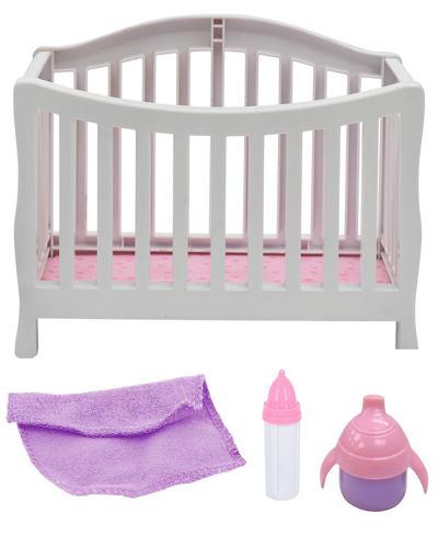 Magic Nursery Doll In Crib 8" Baby Doll Playset New Adventures, Children's Pretend Play, Ages 2 And Up In Multi