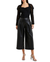 French Connection Edrea Ruched Tulle Top In Black