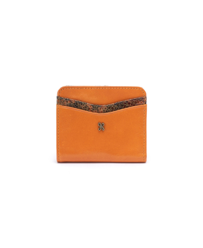 Hobo Max Mini Bifold Compact Wallet In Warm Amber