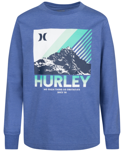 Hurley Kids' Big Boys Outdoors Long Sleeve T-shirt In Sail