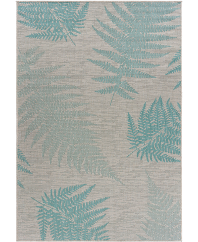 Lr Home Maribel Mbl81649 7'10" X 9'10" Outdoor Area Rug In Teal,cream