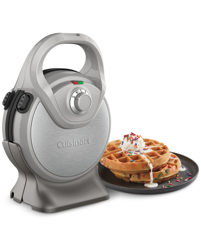 Cuisinart 2-in-1 Classic Or Belgian Removable Plate Waffle Maker In Stainless Steel