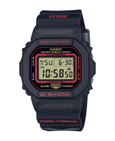 G-shock Men's Digital Quartz Black Resin Watch, 42.8mm, Dw5600kh-1