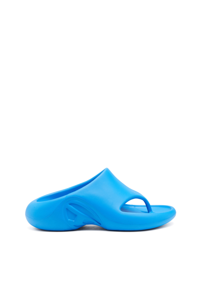 Diesel Thong-strap Slip-on Sandals In Blue