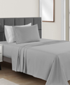 Sunham Microfiber Easy Care Solid 3-pc. Sheet Set, Twin In Pewter Gray
