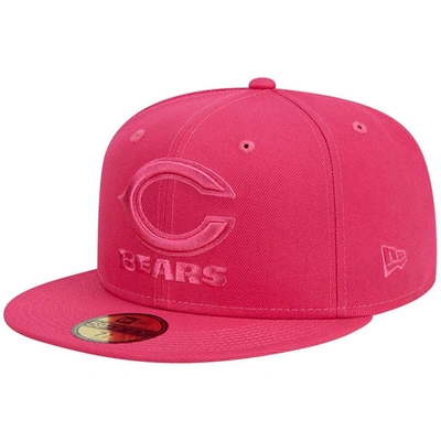 New Era Men's  Pink Chicago Bears Color Pack 59fifty Fitted Hat