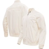 Pro Standard Cream Los Angeles Chargers Neutral Full-zip Jacket In Cream