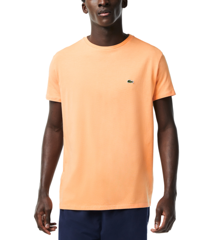 Lacoste Crew Neck Pima Cotton Jersey T-shirt - 4xl - 9 In Orange
