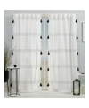Exclusive Home Curtains Demi Light Filtering Hidden Tab Top Curtain Panel Pair, 54" X 96", Set Of 2 In Black