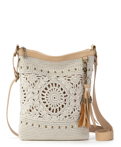 The Sak Women's Lucia Crochet Crossbody In Beige