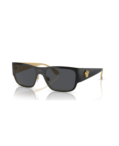 Versace Men's Sunglasses Ve2262 In Dark Grey Polarized