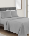 Sunham Microfiber Easy Care Printed 4-pc. Sheet Set, California King In Pewter Gray