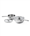 Oxo Mira Tri-ply Stainless Steel 2 Piece Covered Chef's Pan Set In Stainless Steel