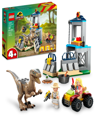 Lego Kids' Jurassic Park Velociraptor Escape 76957 Building Toy Set 137 Pieces In Multicolor