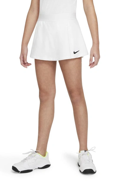 Nike Court Dri-fit Victory Big Kids' (girls') Tennis Skirt In White