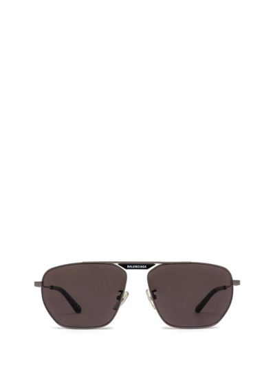 Balenciaga Eyewear Pilot Frame Sunglasses In Grey