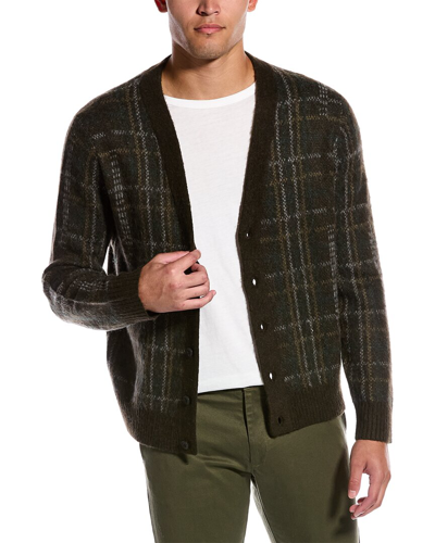 Vince Wool & Alpaca-blend V-neck Cardigan In Brown