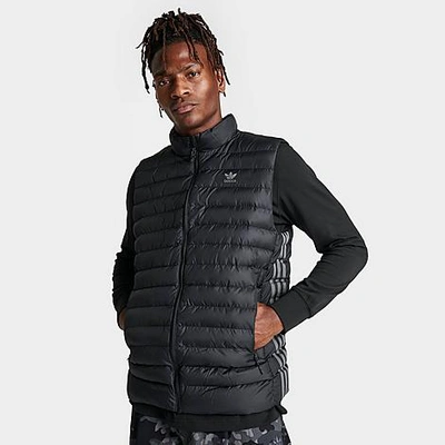 Adidas Originals Adidas Men's Originals Padded Gilet Vest In Black/grey