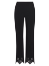 Chiara Boni La Petite Robe Women's Venusette Stretch Flare Crop Pants In Black