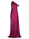Donna Karan Women's Social Draped One-shoulder Gown In Orchid