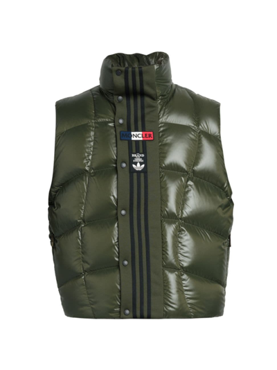 Moncler Genius X Palm Angels Bozon Puffer Waistcoat In Olive