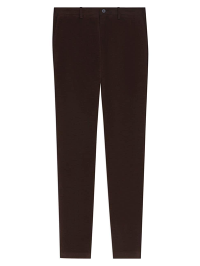 Theory Zaine Pant In Cotton Moleskin In Brown