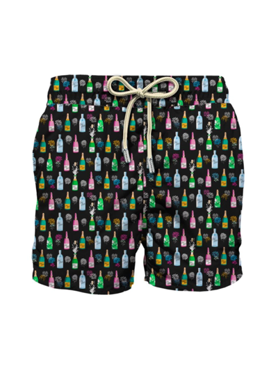 Mc2 Saint Barth Men's Micro Winter Bubbles Swim Shorts In Bubbles Multi