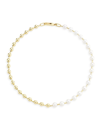 SAKS FIFTH AVENUE WOMEN'S 14K YELLOW GOLD & FRESHWATER PEARL BEADED NECKLACE