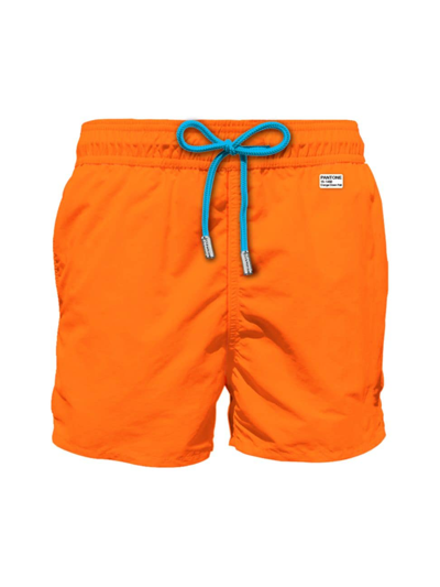 Mc2 Saint Barth Mc2 Lighting Pantoneultralight Swim Short Pantone In Fluo Orange