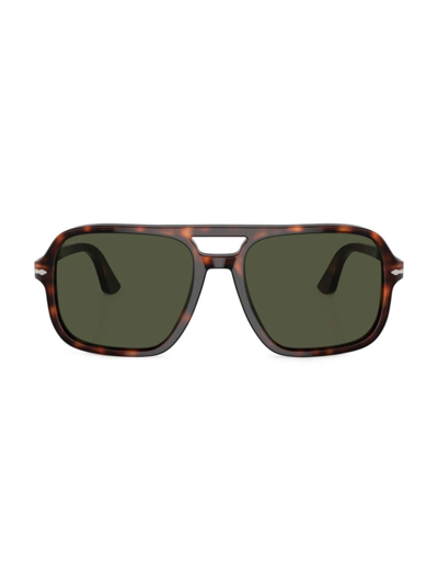 Persol Men's 58mm Aviator Sunglasses In Havana