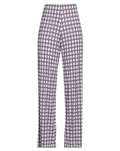 Le Tricot Perugia Woman Pants Purple Size L Viscose, Elastane