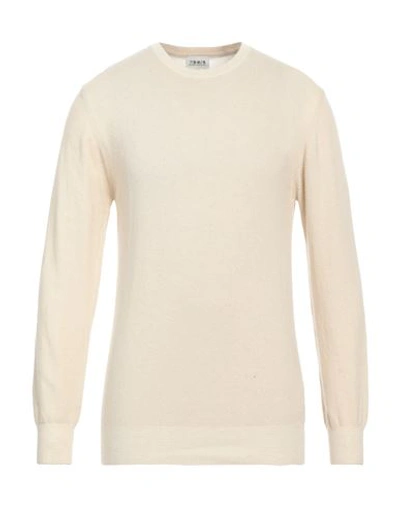 Berna Man Sweater Ivory Size L Wool, Viscose, Polyamide, Cashmere In White