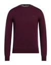 Harmont & Blaine Man Sweater Deep Purple Size S Wool