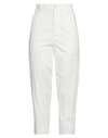 Virna Drò® Virna Drò Woman Pants Ivory Size 8 Cotton, Elastane In White