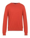 Armani Exchange Man Sweater Orange Size Xxl Cotton, Cashmere, Polyamide, Elastane