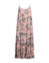 8pm Woman Maxi Dress Blush Size Xxs Cotton, Silk In Pink