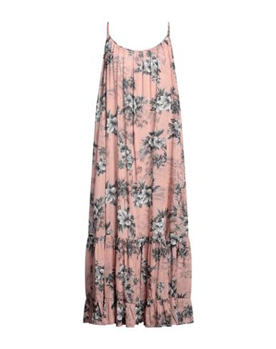 8pm Woman Maxi Dress Blush Size Xxs Cotton, Silk In Pink