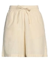 Jjxx By Jack & Jones Woman Shorts & Bermuda Shorts Ivory Size S Cotton, Linen In White